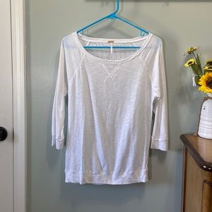 Poof White Women’s Top Size Large #266